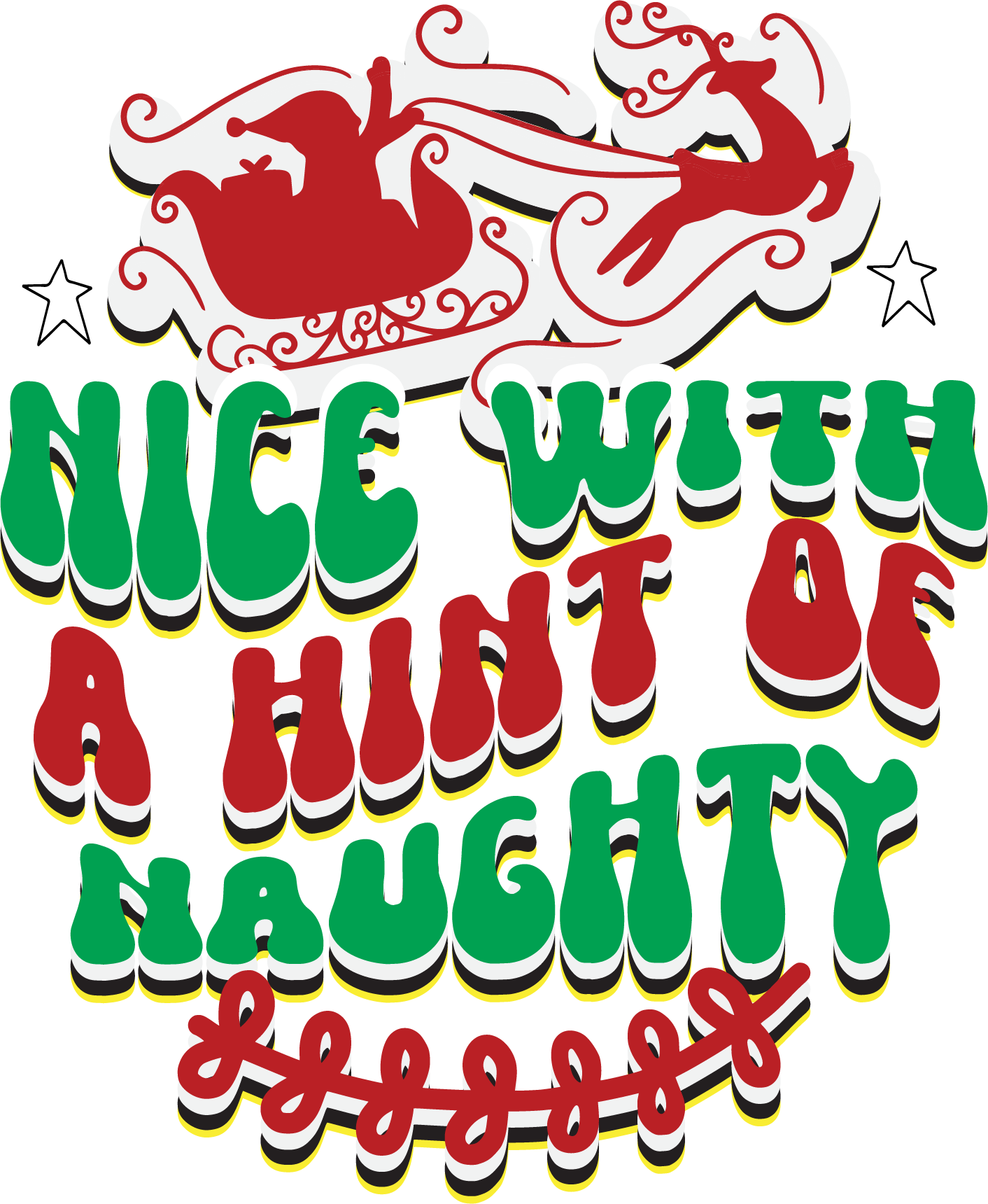 Nice with a Hint of Naughty free SVG cut file