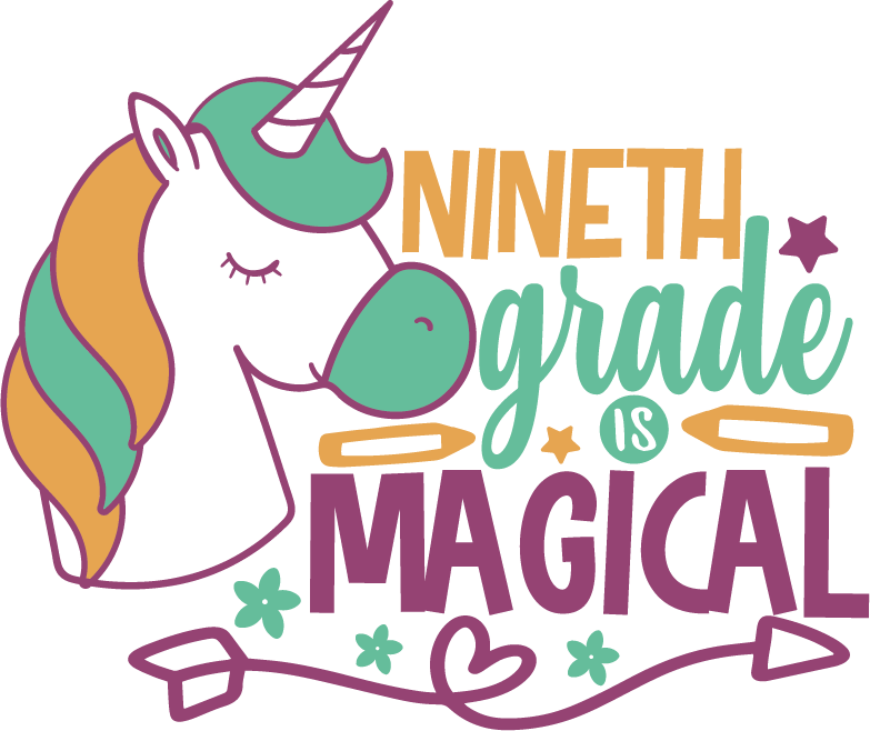 Ninth Grade Is Magical free SVG cut file preview