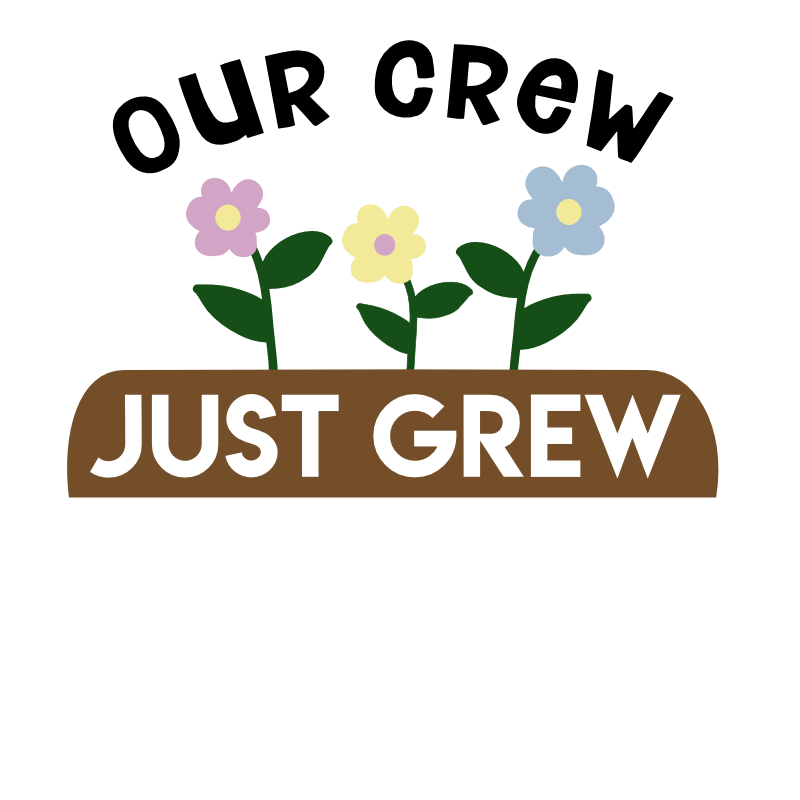 Our Crew Just Grew free SVG cut file