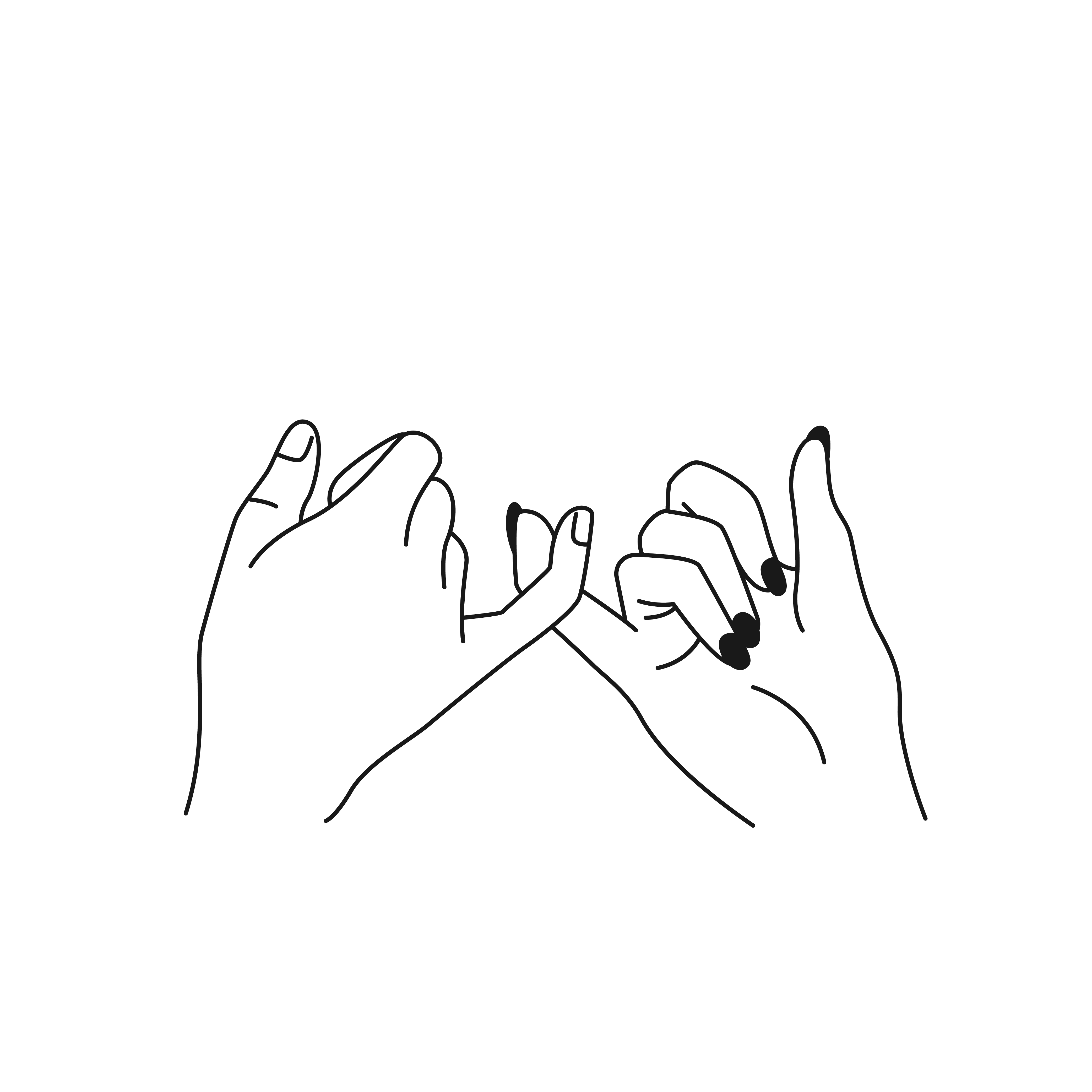 Pinky Promise free SVG cut file