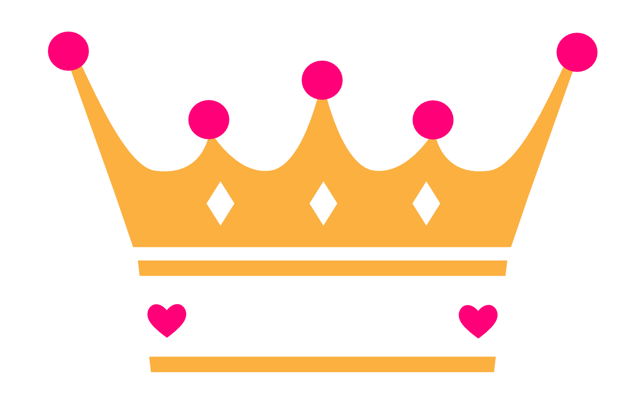 Princess Crown Split Monogram free SVG cut file