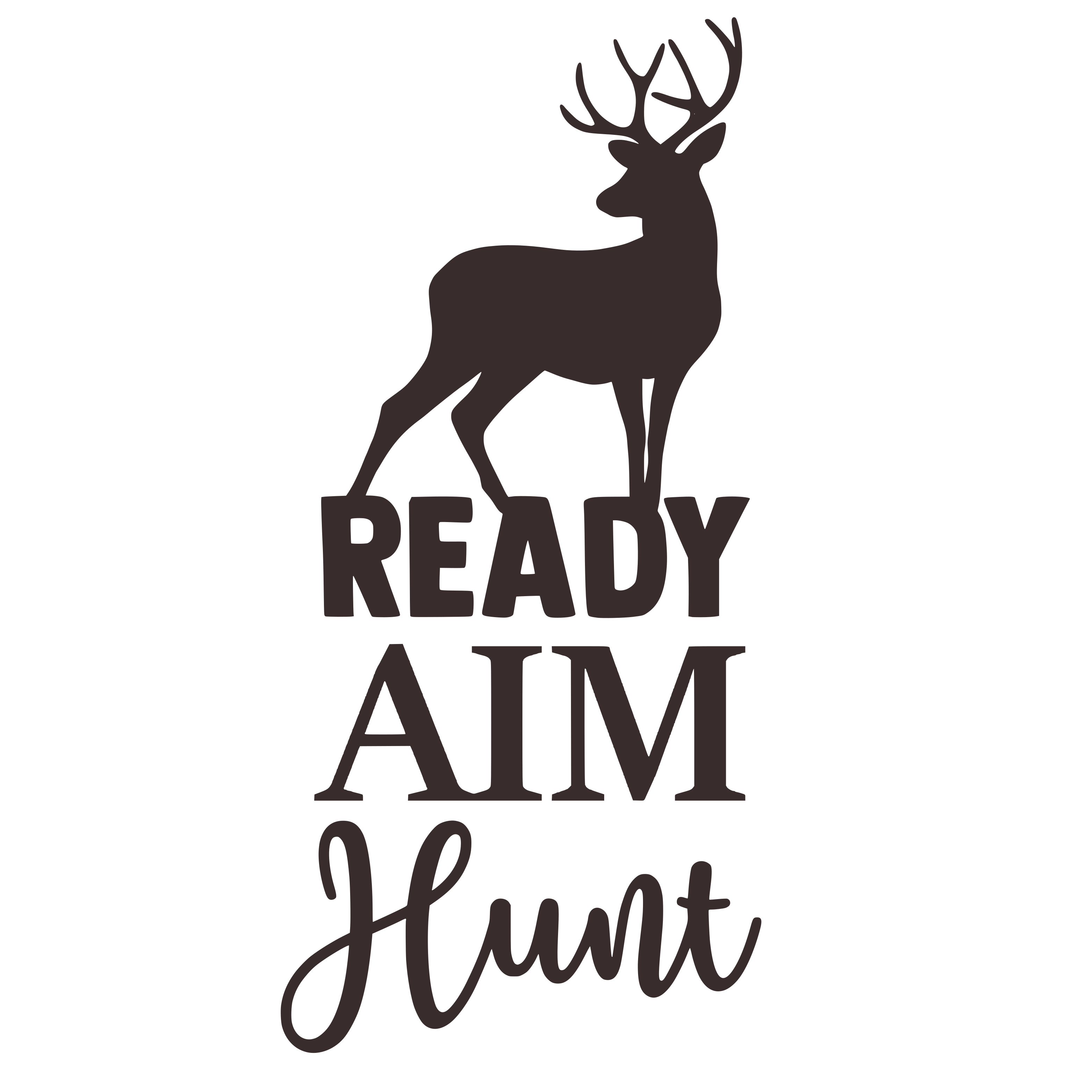 Ready Aim Hunt free SVG cut file