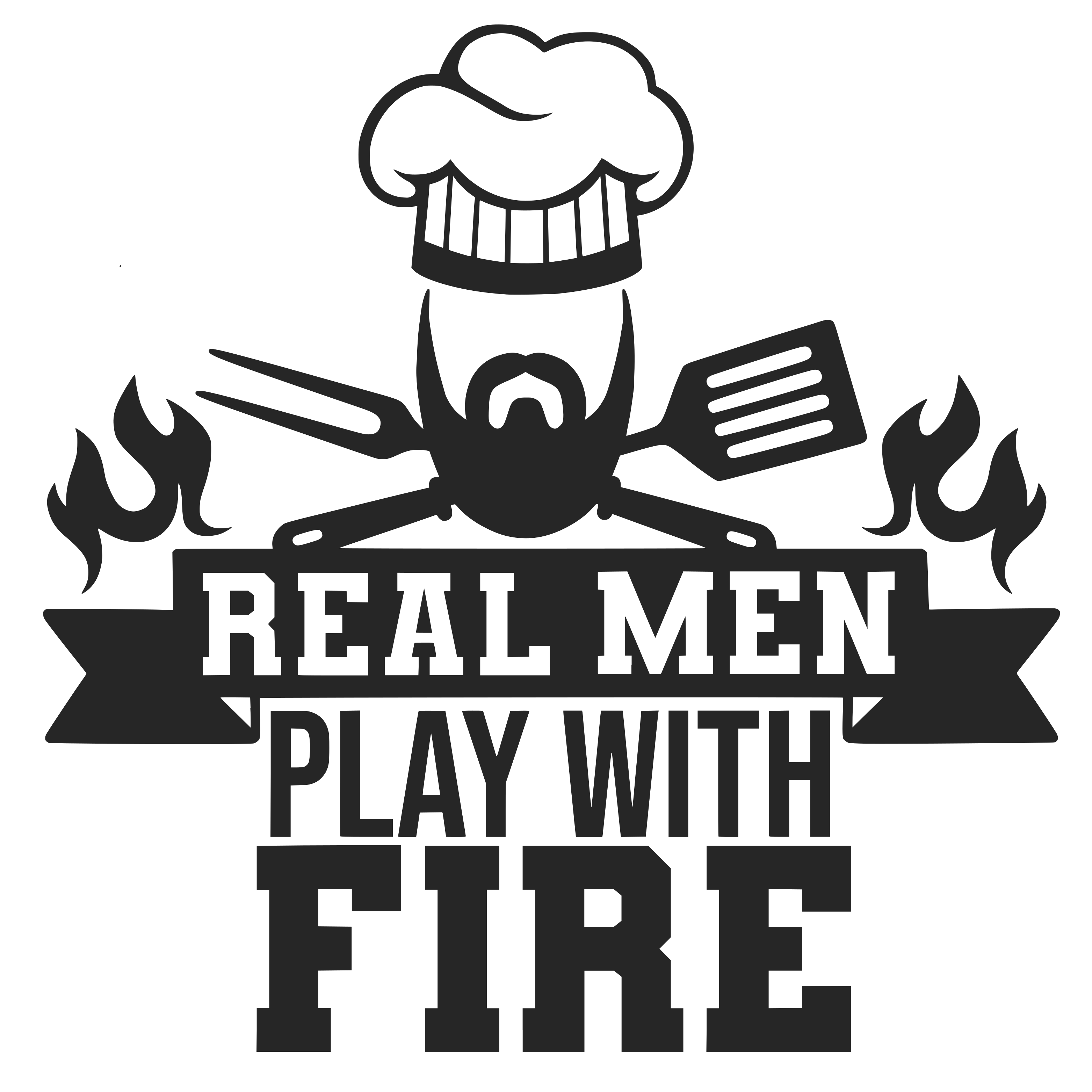 Real Men Play With Fire free SVG cut file
