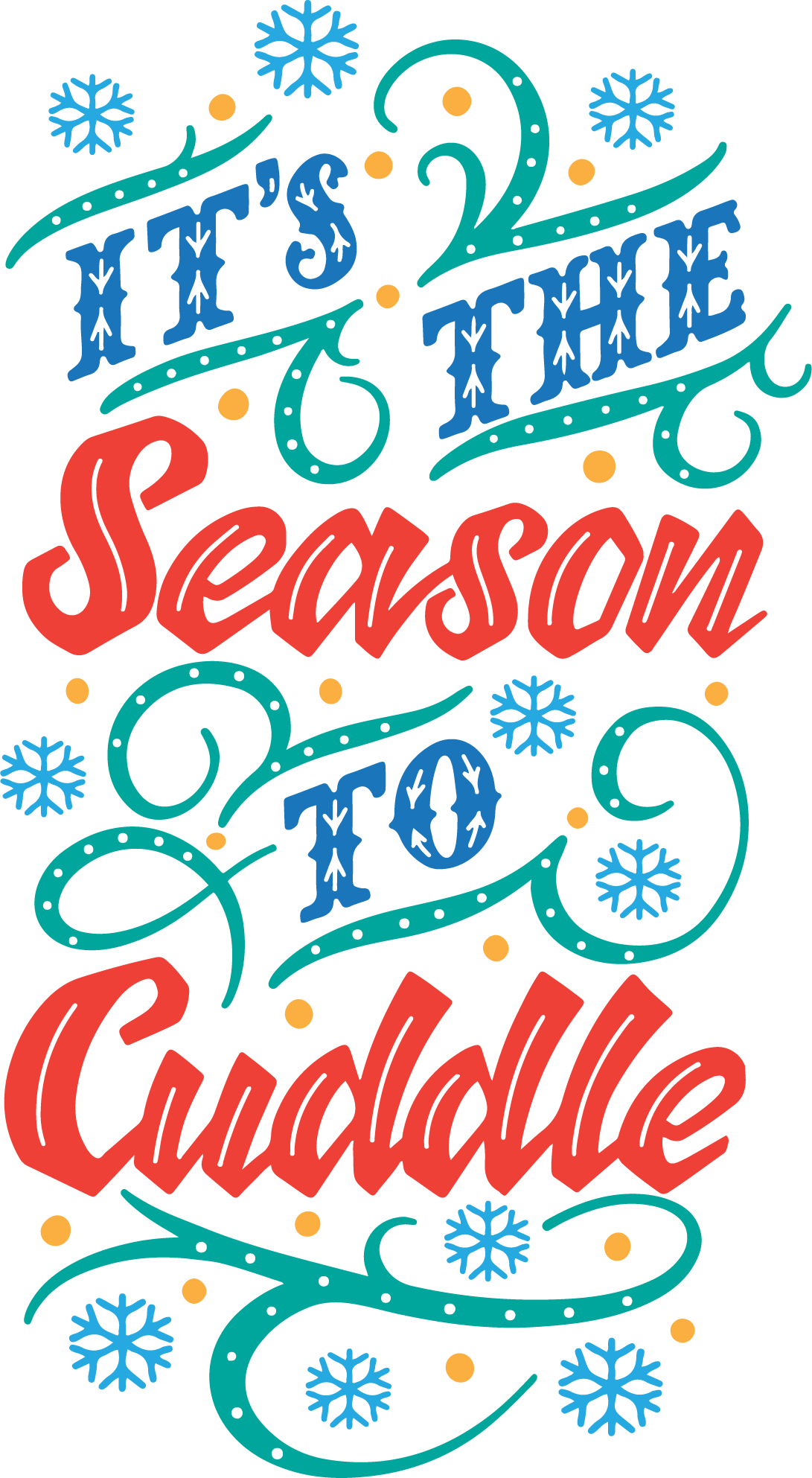 Season To Cuddle free SVG cut file