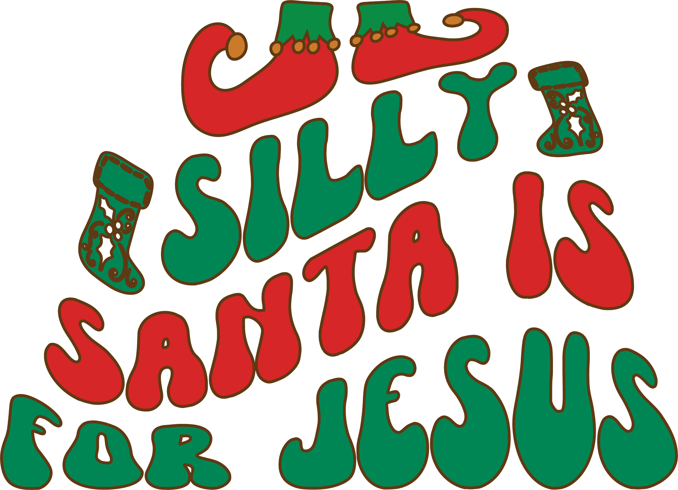 Silly Santa is for Jesus free SVG cut file