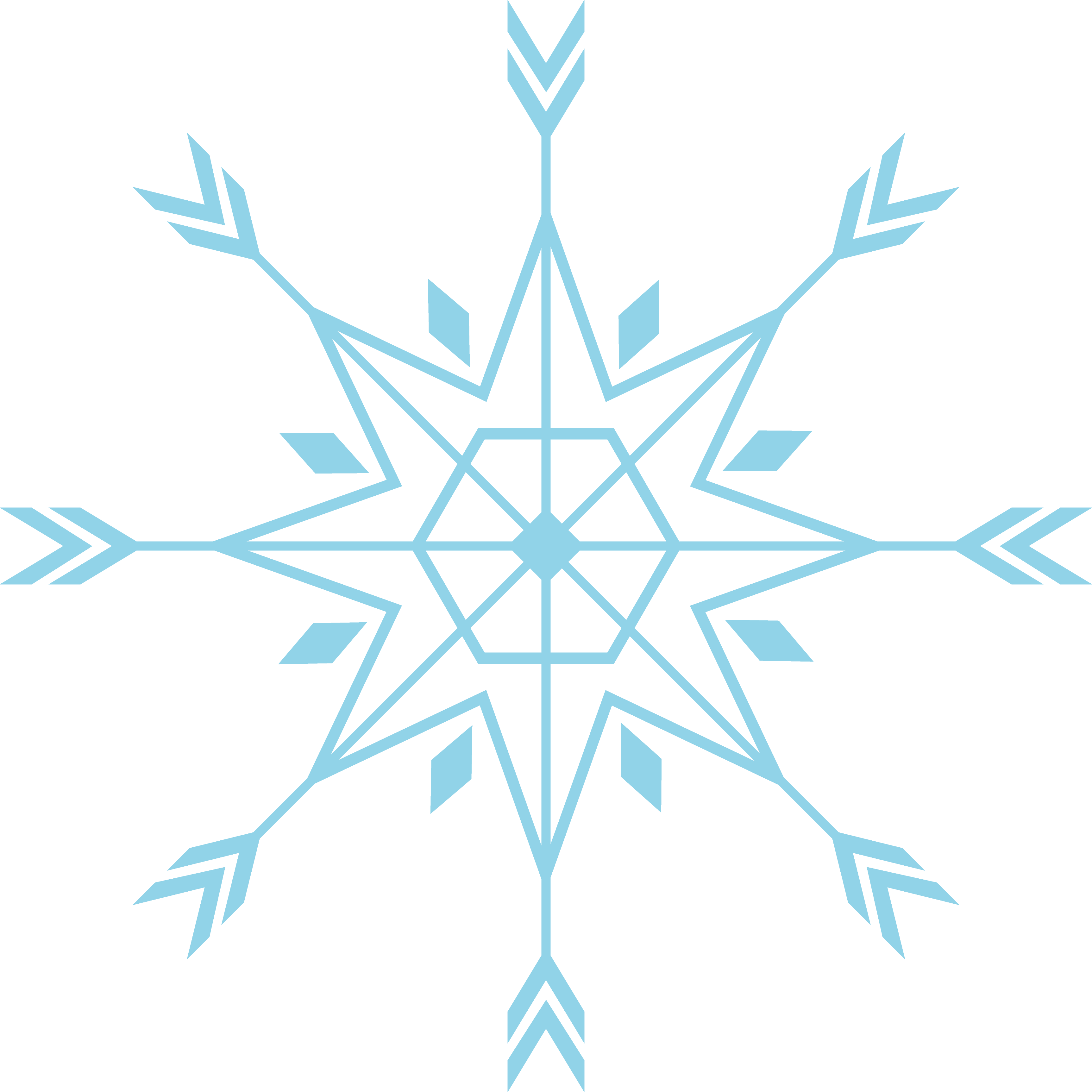 Snowflake free SVG cut file