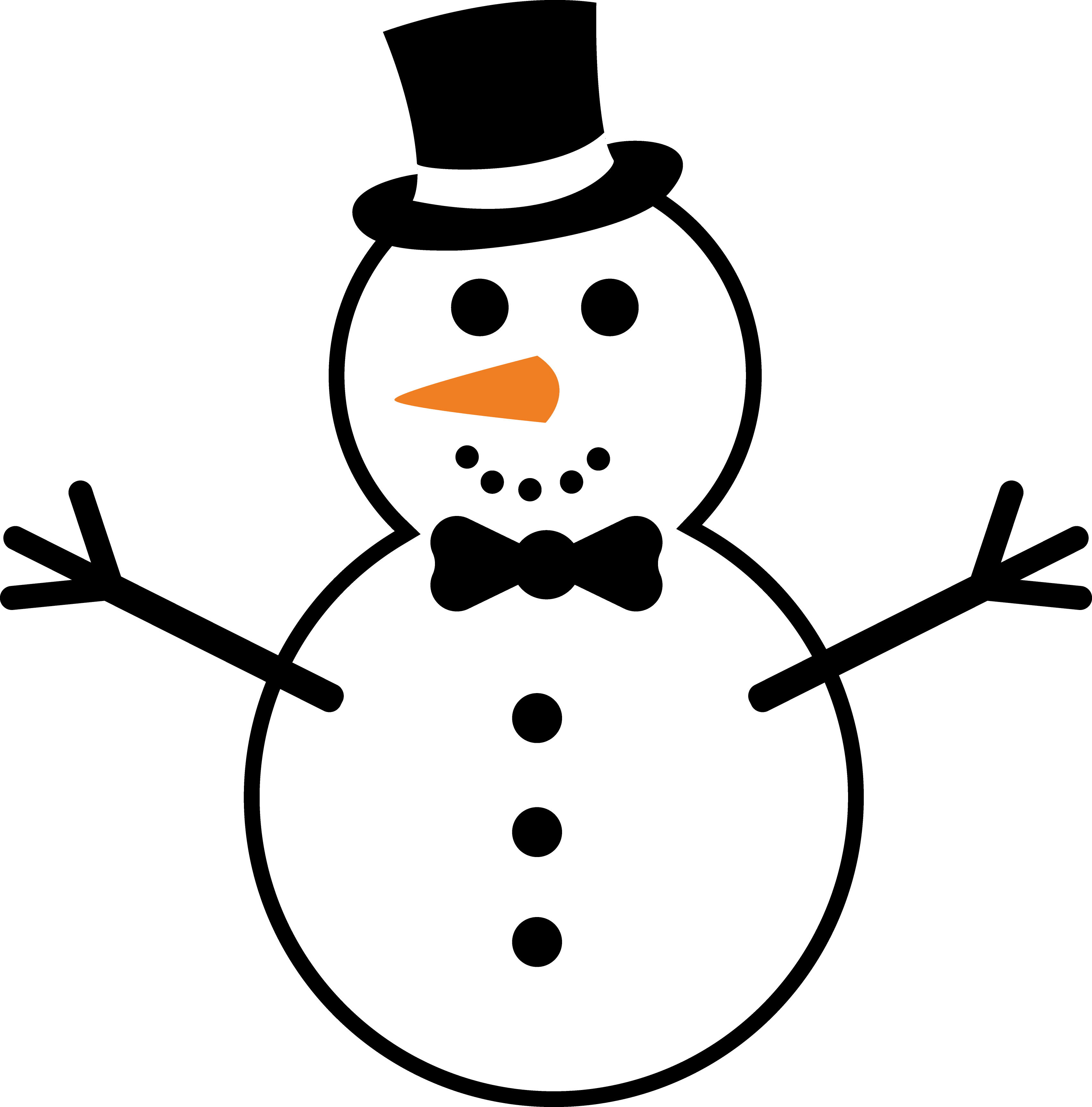 Snowman free SVG cut file