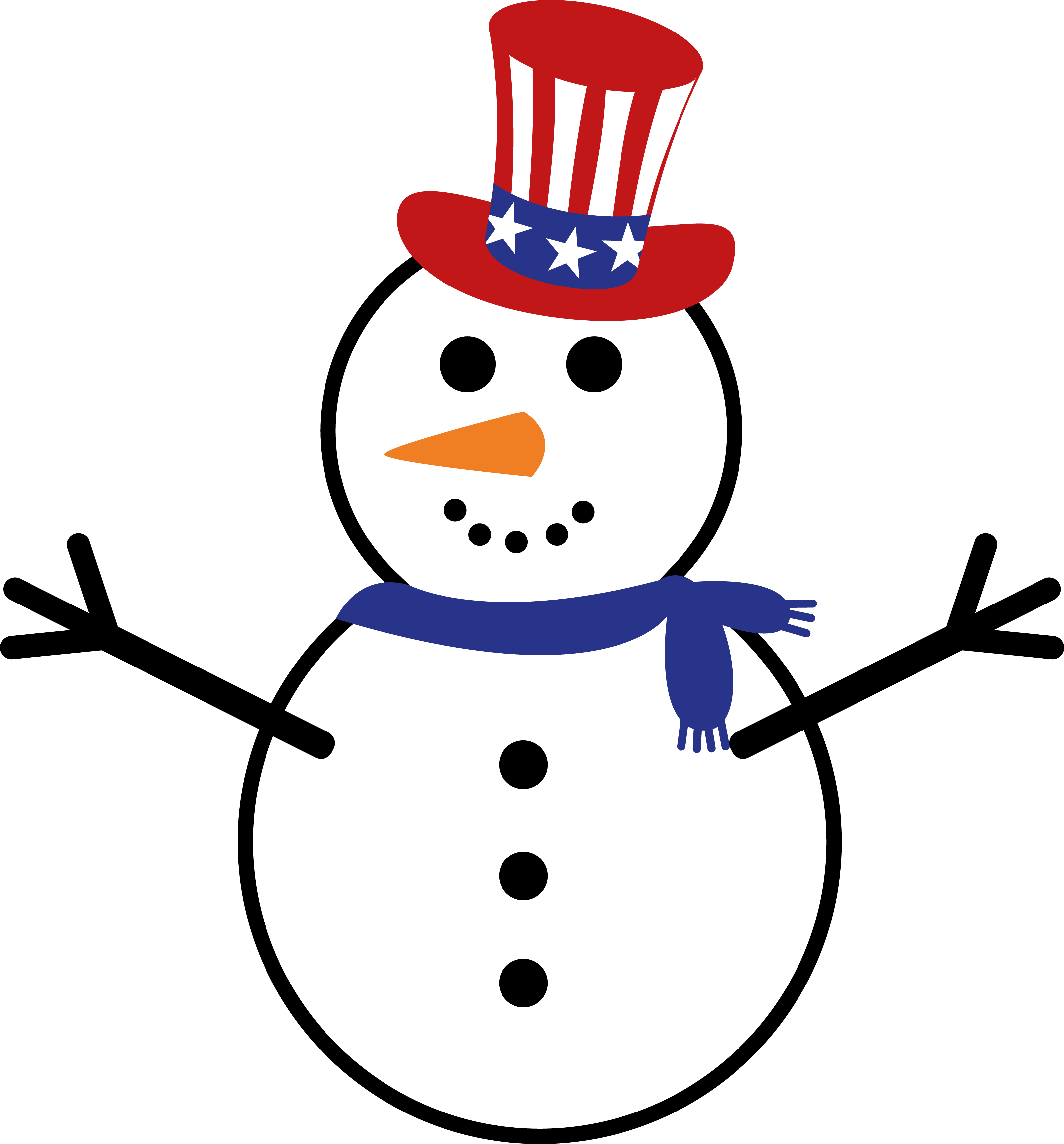 Snowman free SVG cut file