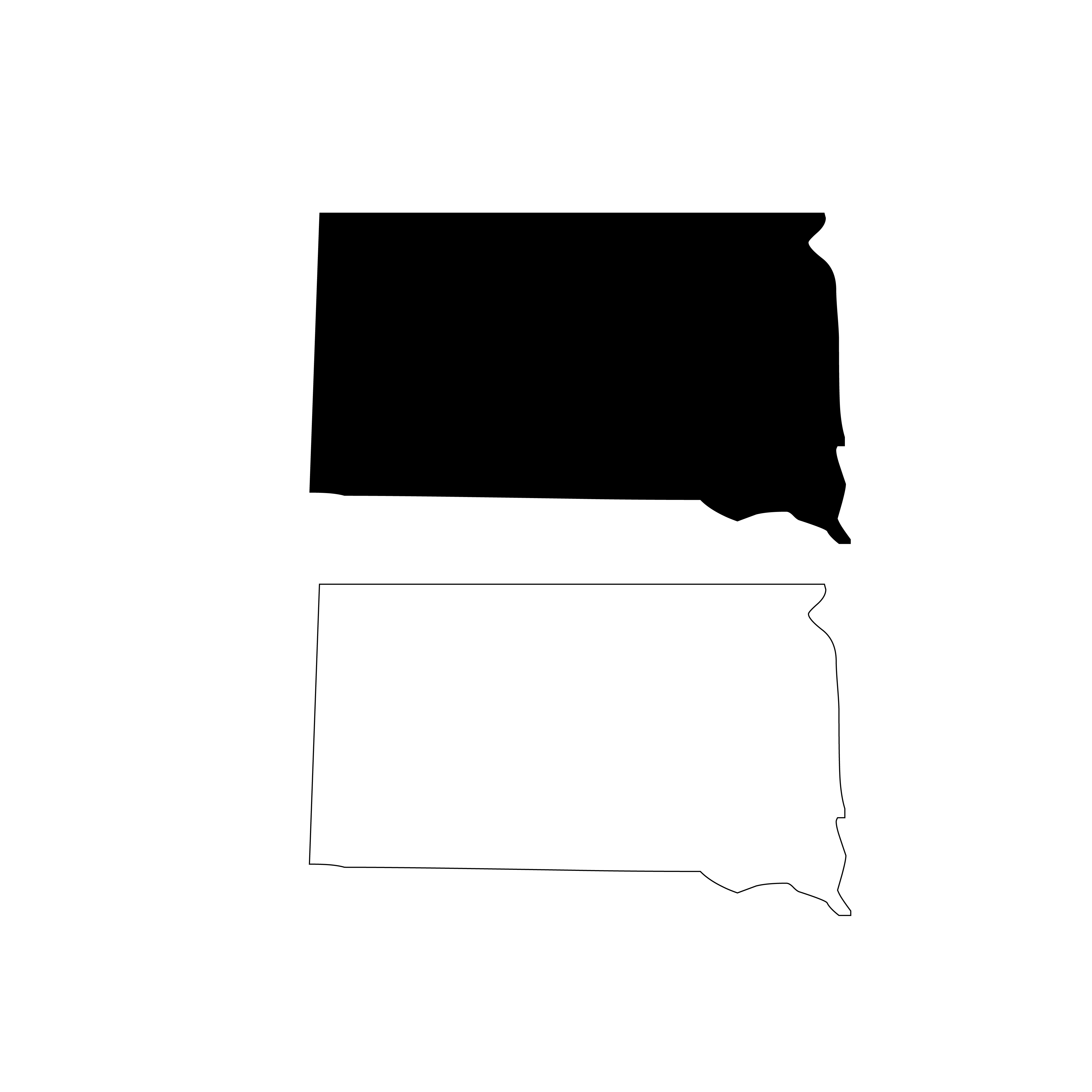 South Dakota free SVG cut file