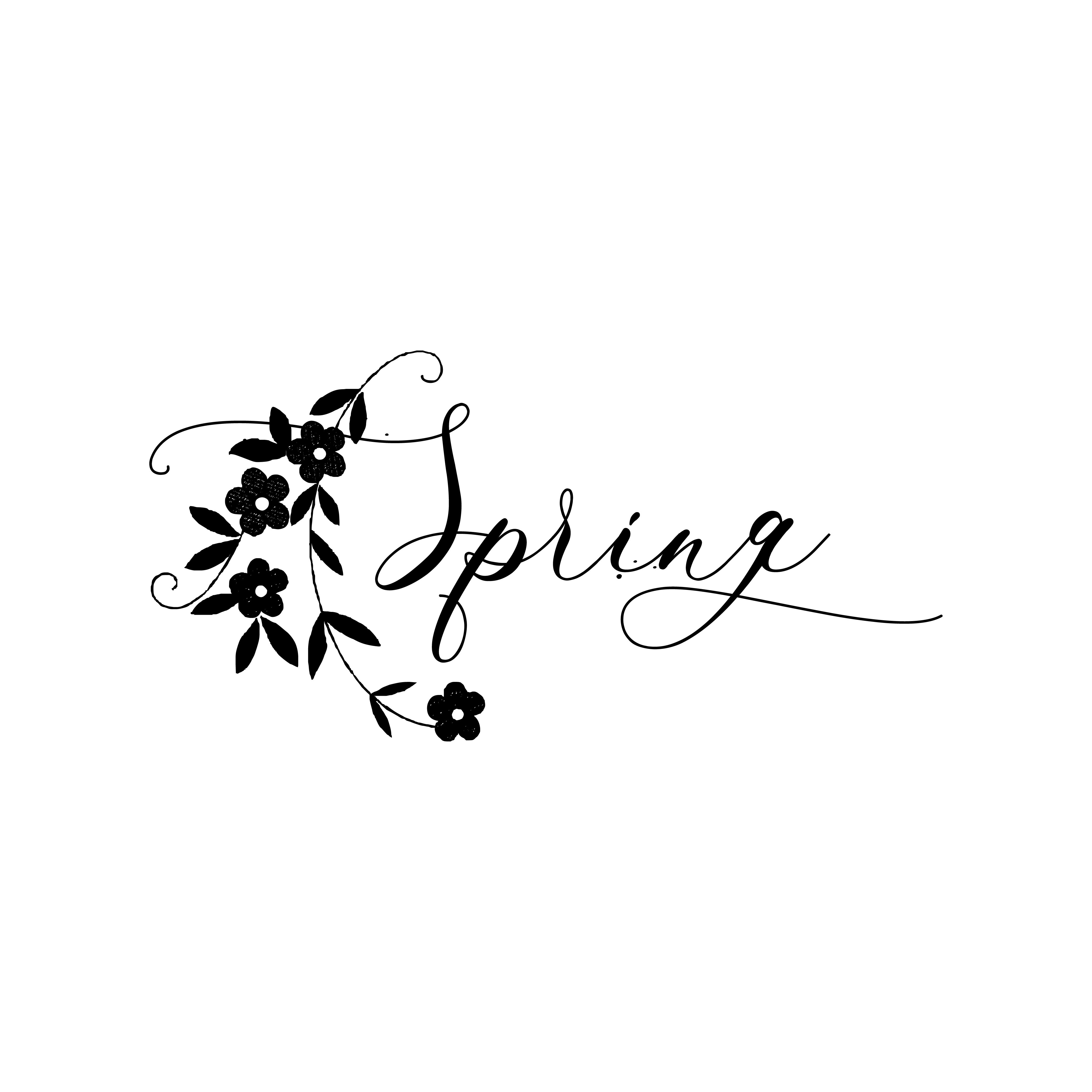 Spring free SVG cut file