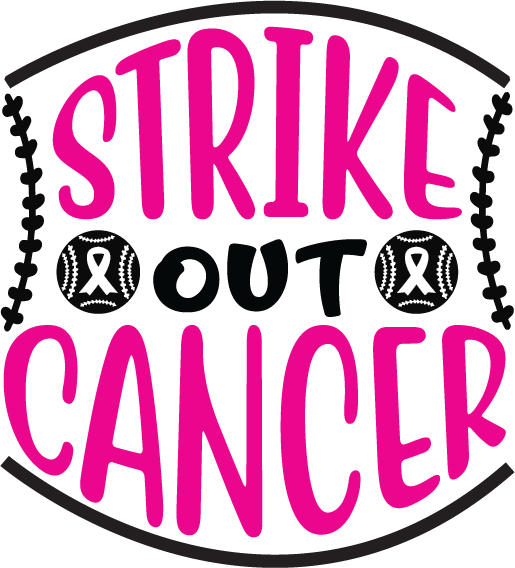 Strike Out Cancer free SVG cut file