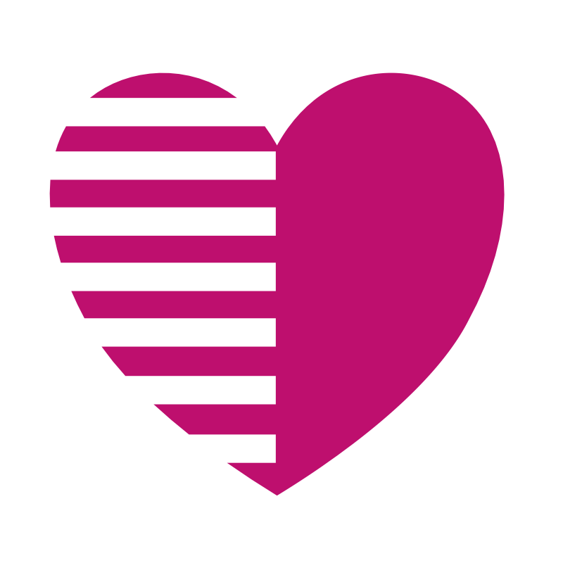 Striped Heart free SVG cut file