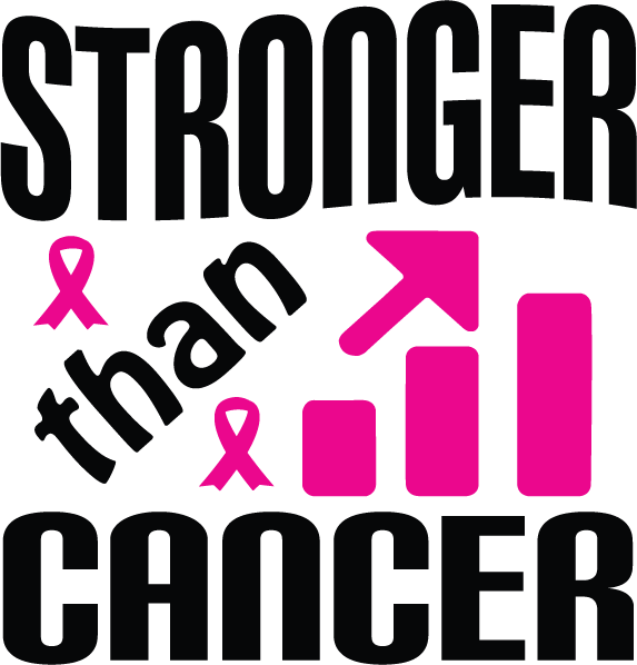 Stronger Than Cancer free SVG cut file