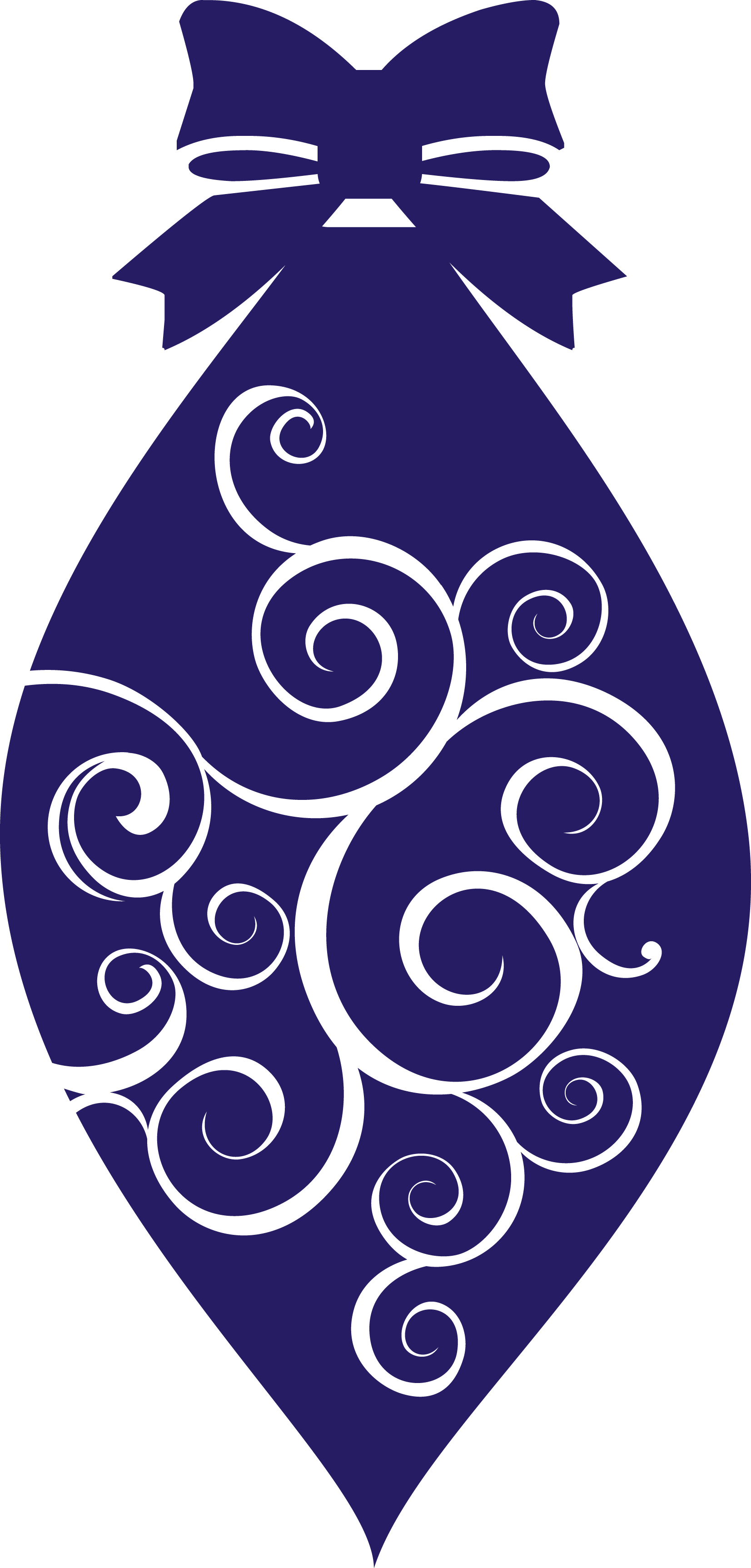 Swirl Bauble free SVG cut file