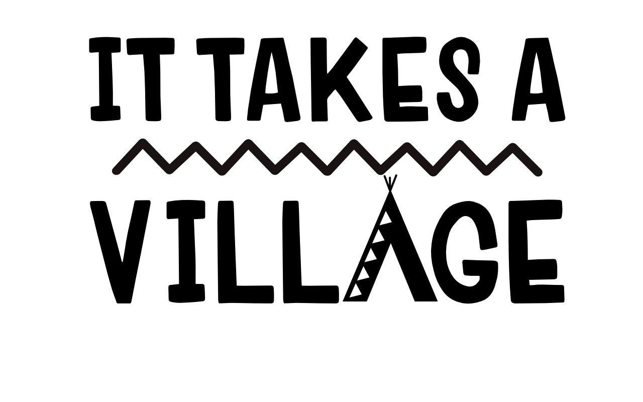 Takes A Village free SVG cut file