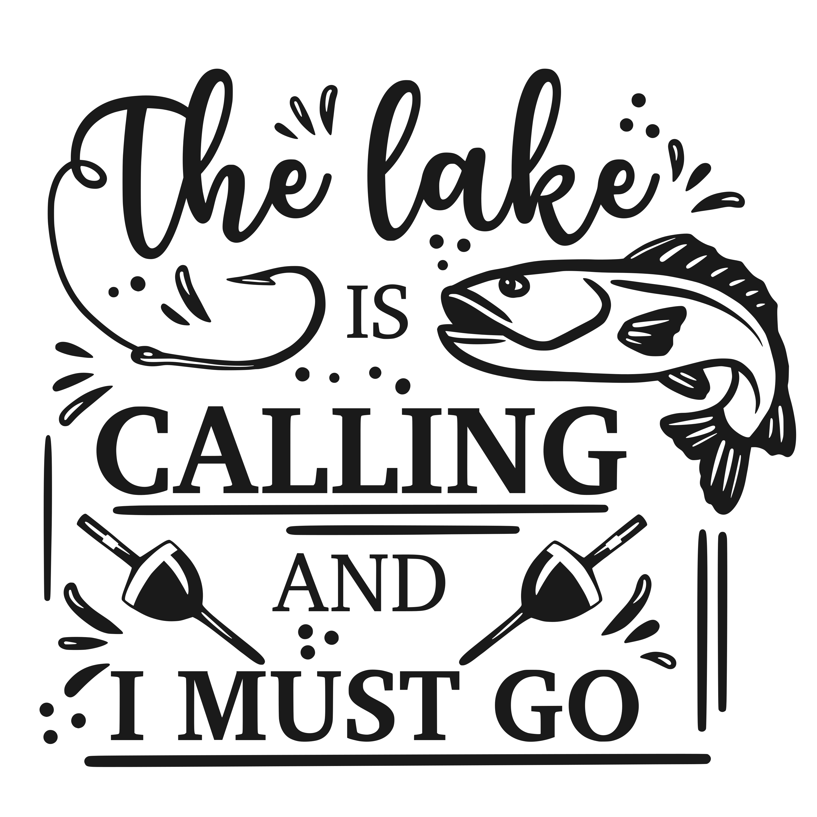 The Lake Is Calling And I Must Go free SVG cut file