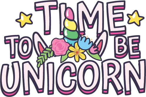Time To Be A Unicorn free SVG cut file
