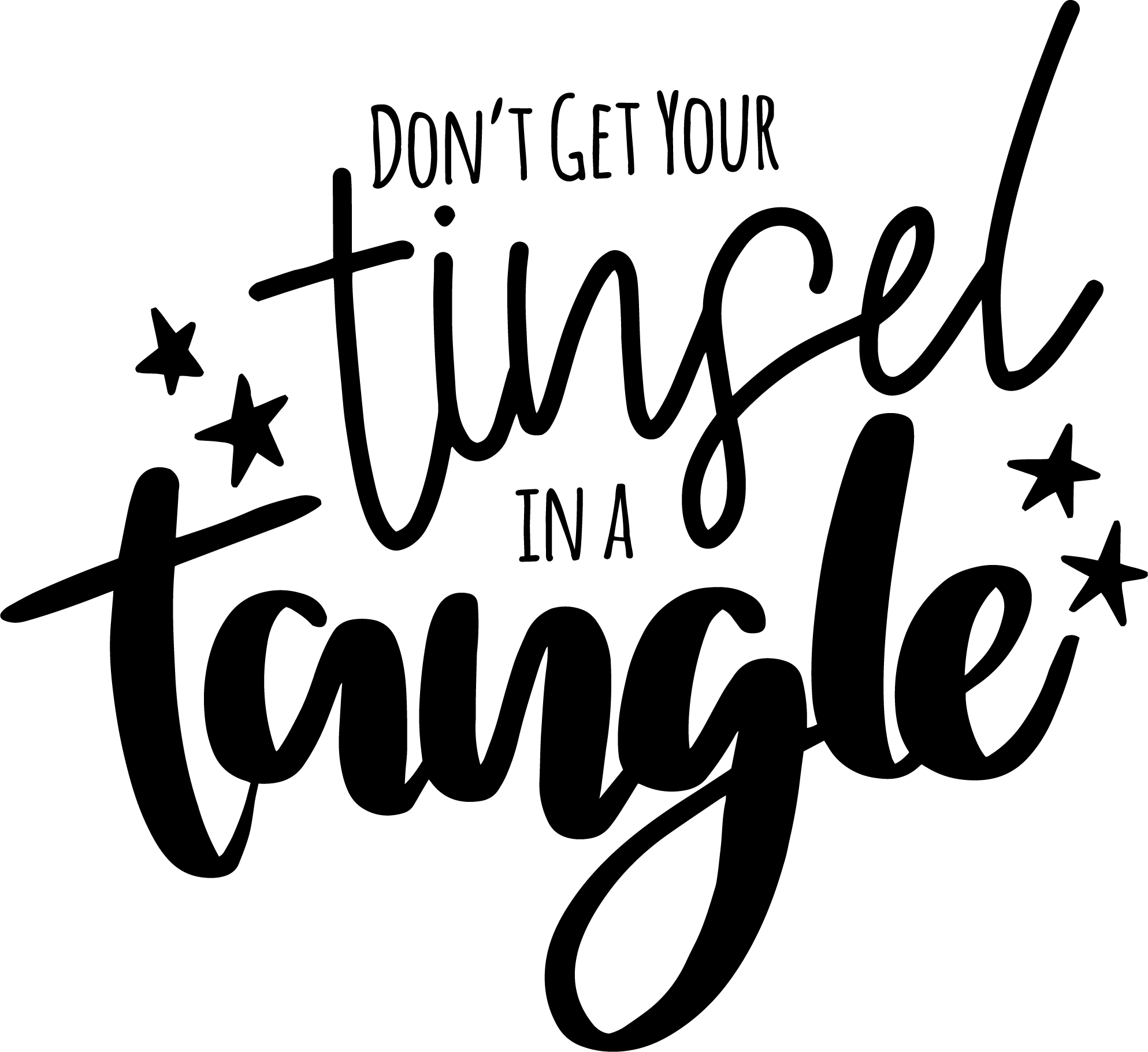 Tinsle In A Tangle free SVG cut file
