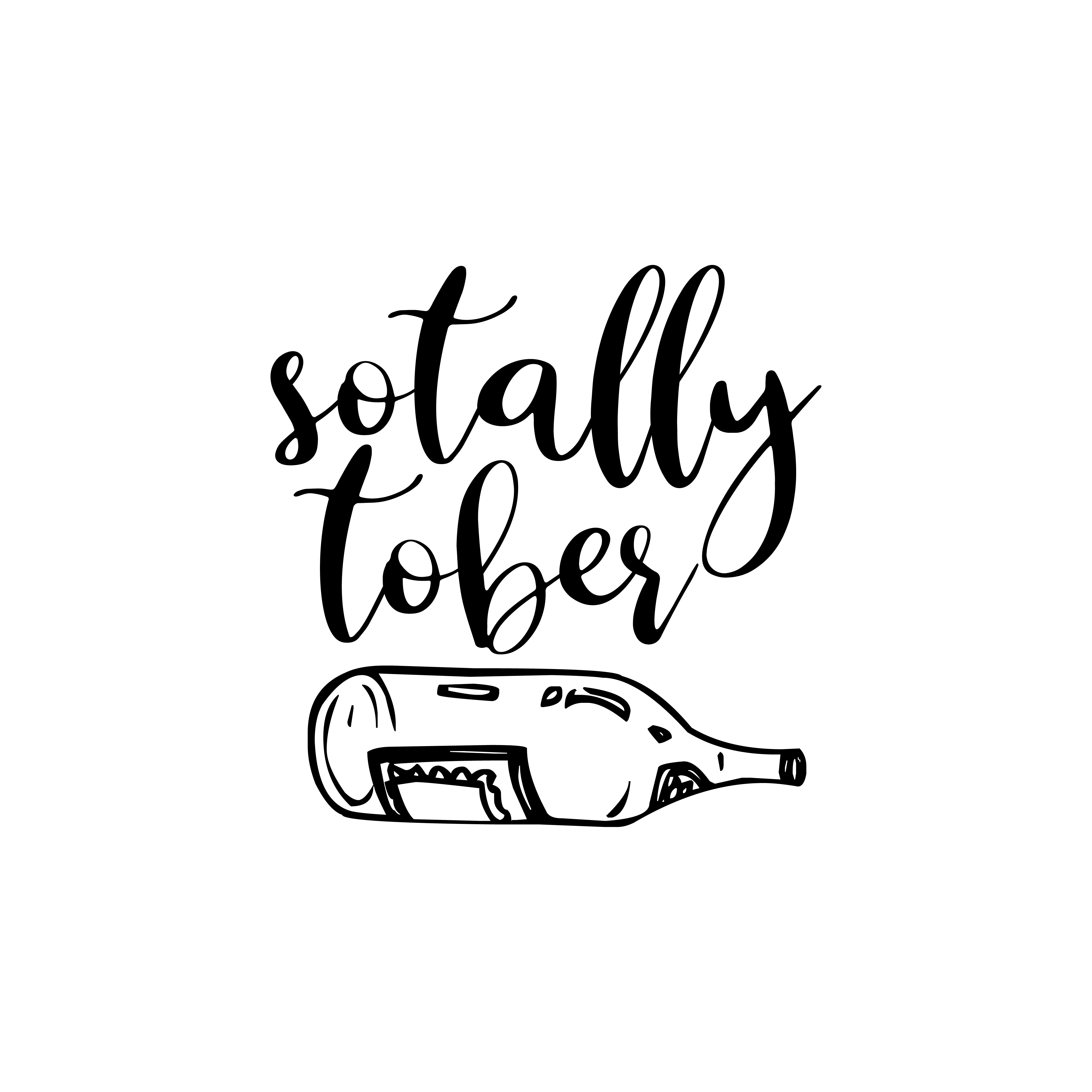Totally Sober free SVG cut file
