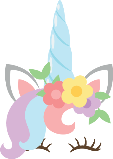 Unicorn Face 1 free SVG cut file