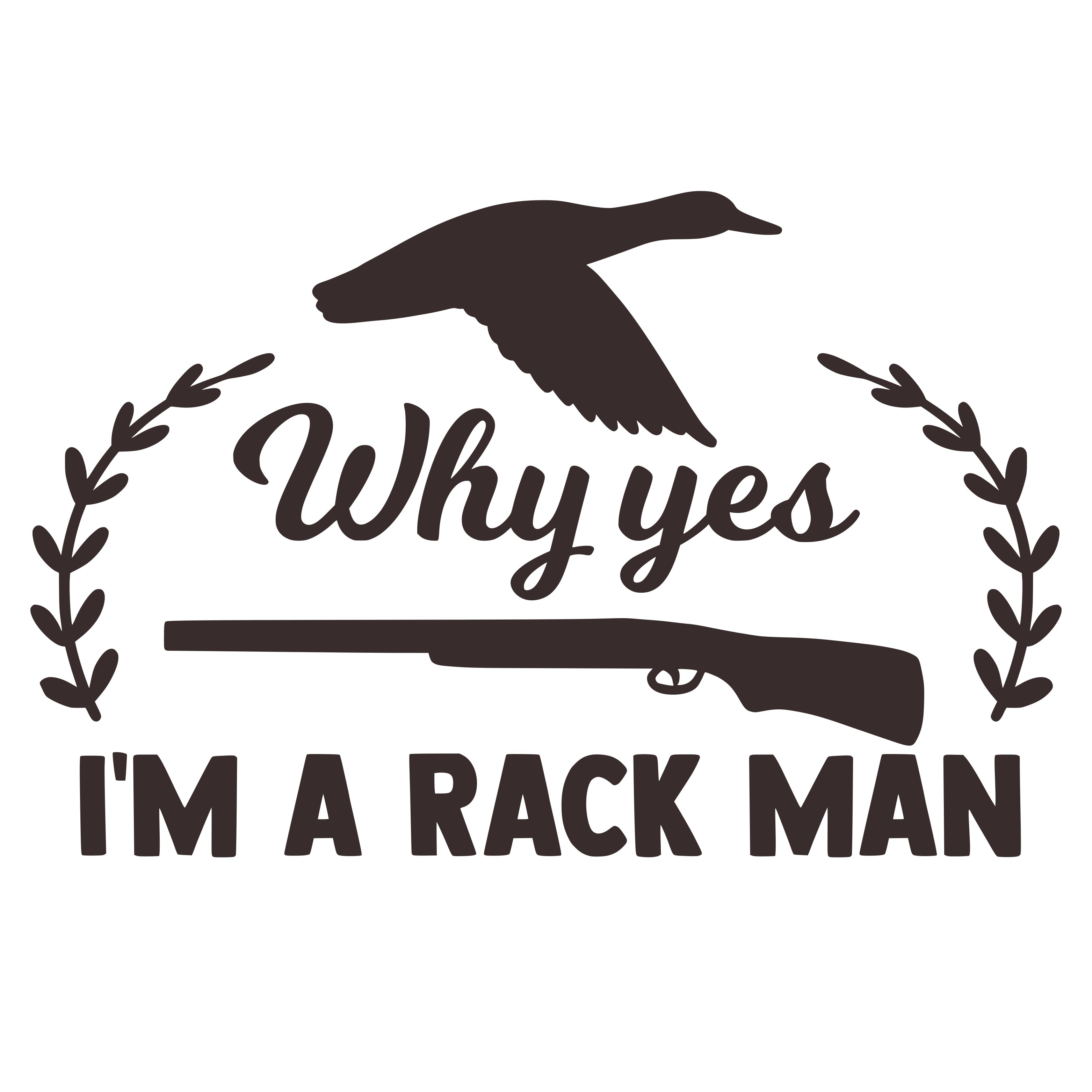 Why Yes Im A Rack Man free SVG cut file
