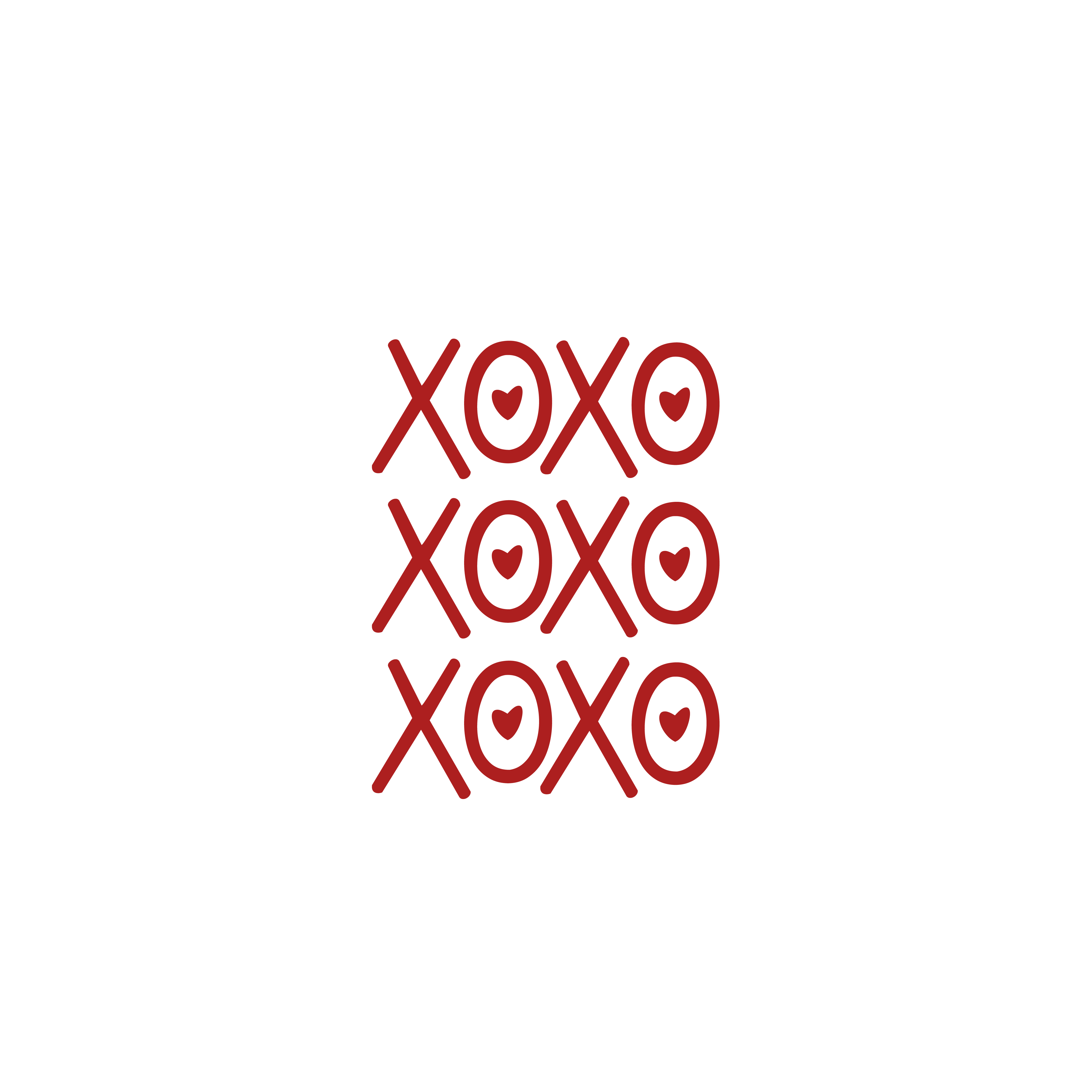 Xoxo free SVG cut file