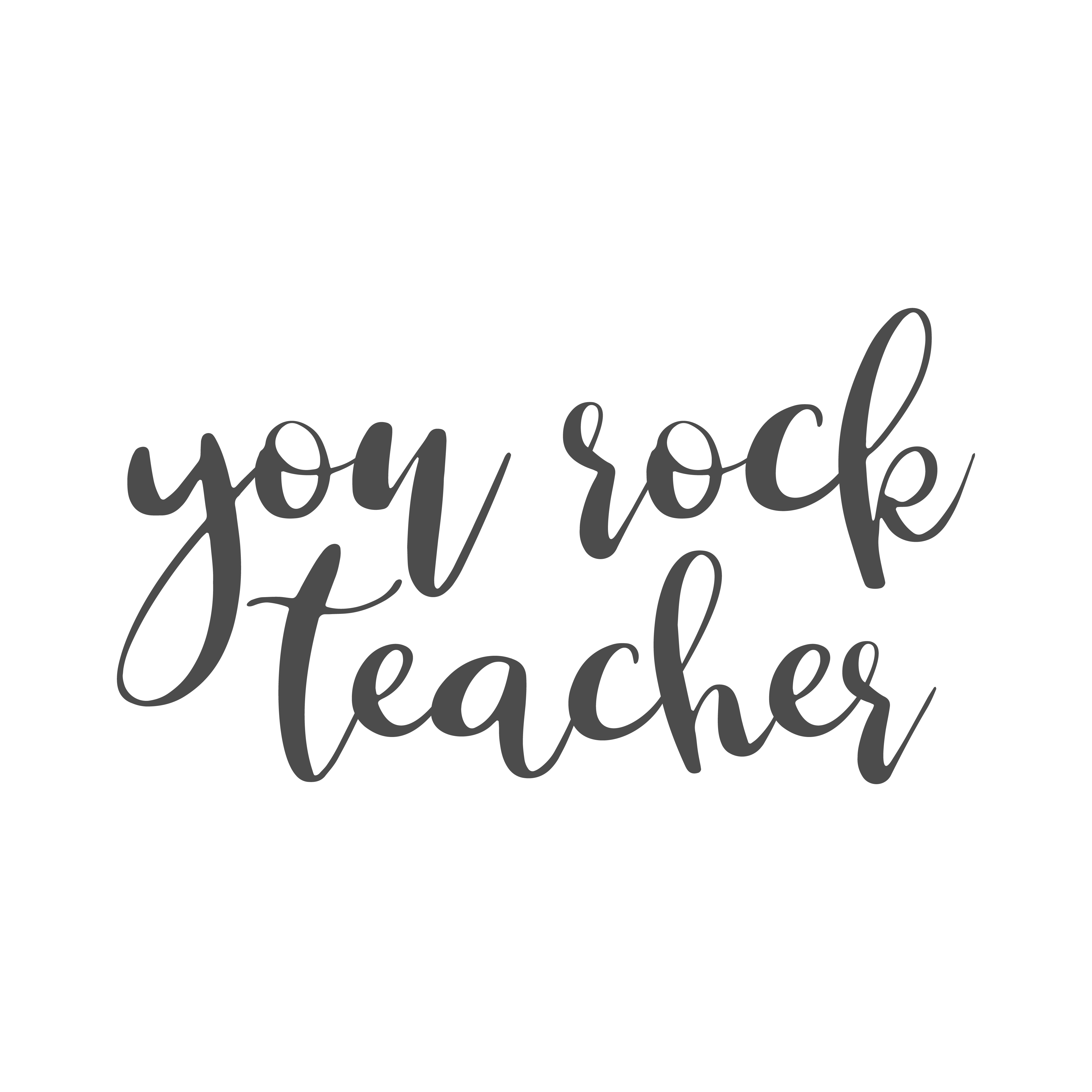 You Rock Teacher free SVG cut file